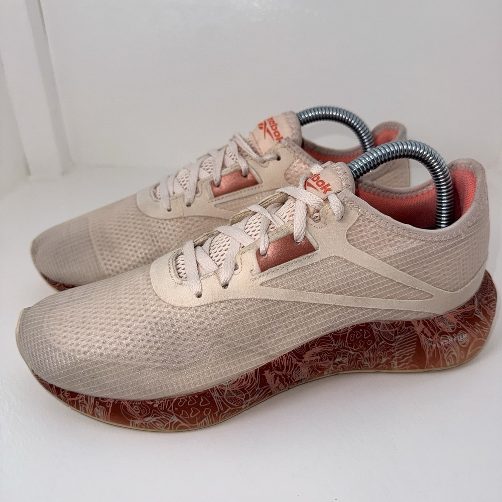 Reebok Flashfilm 3.0 Womens Shoes Size 8 Cross Training Ceramic Pink Sneakers